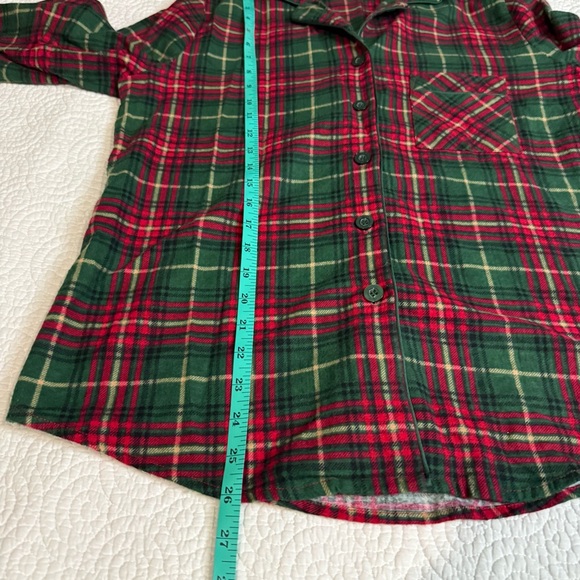 La Vie en Rose Plaid Flannel PJ Set 100% Cotton - Picture 14 of 15